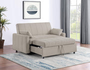 Portland Boucle Upholstered Sleeper Sofa Bed Latte - 350142