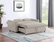 Portland Boucle Upholstered Sleeper Sofa Bed Latte - 350142