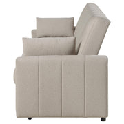 Portland Boucle Upholstered Sleeper Sofa Bed Latte - 350142