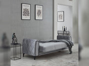 Porto Convertible Loveseat in Black - 200-SIM-POR-VELVET412-2
