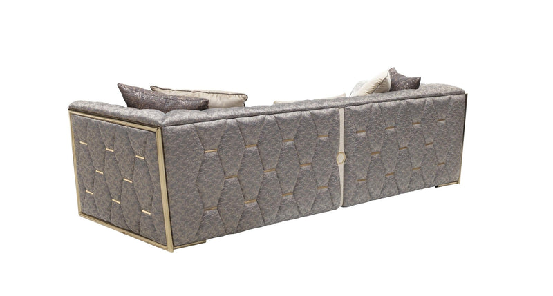 Prag 101" Wide Tuxedo Arm Sofa - Gate FurnitureSofas