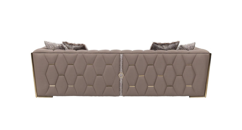 Prag 101" Wide Tuxedo Arm Sofa - Gate FurnitureSofas