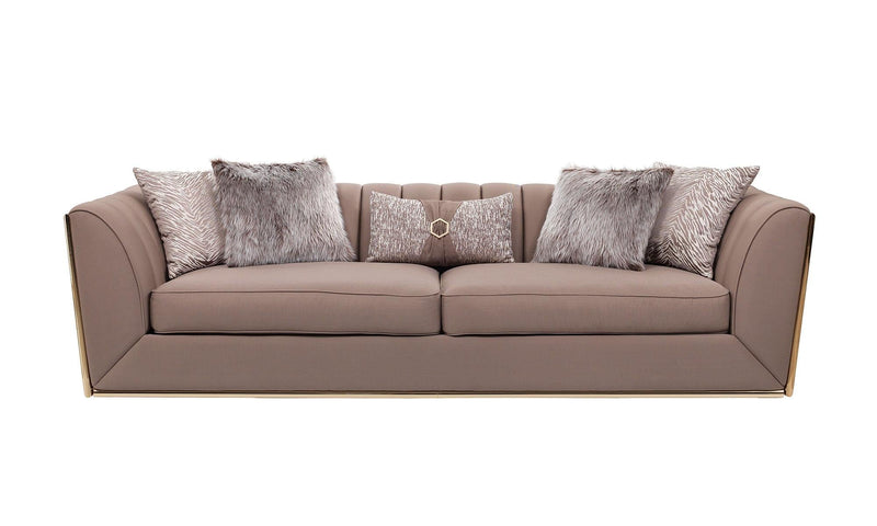Prag 101" Wide Tuxedo Arm Sofa - Gate FurnitureSofas