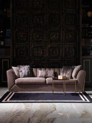 Prag 101" Wide Tuxedo Arm Sofa - Gate FurnitureSofas