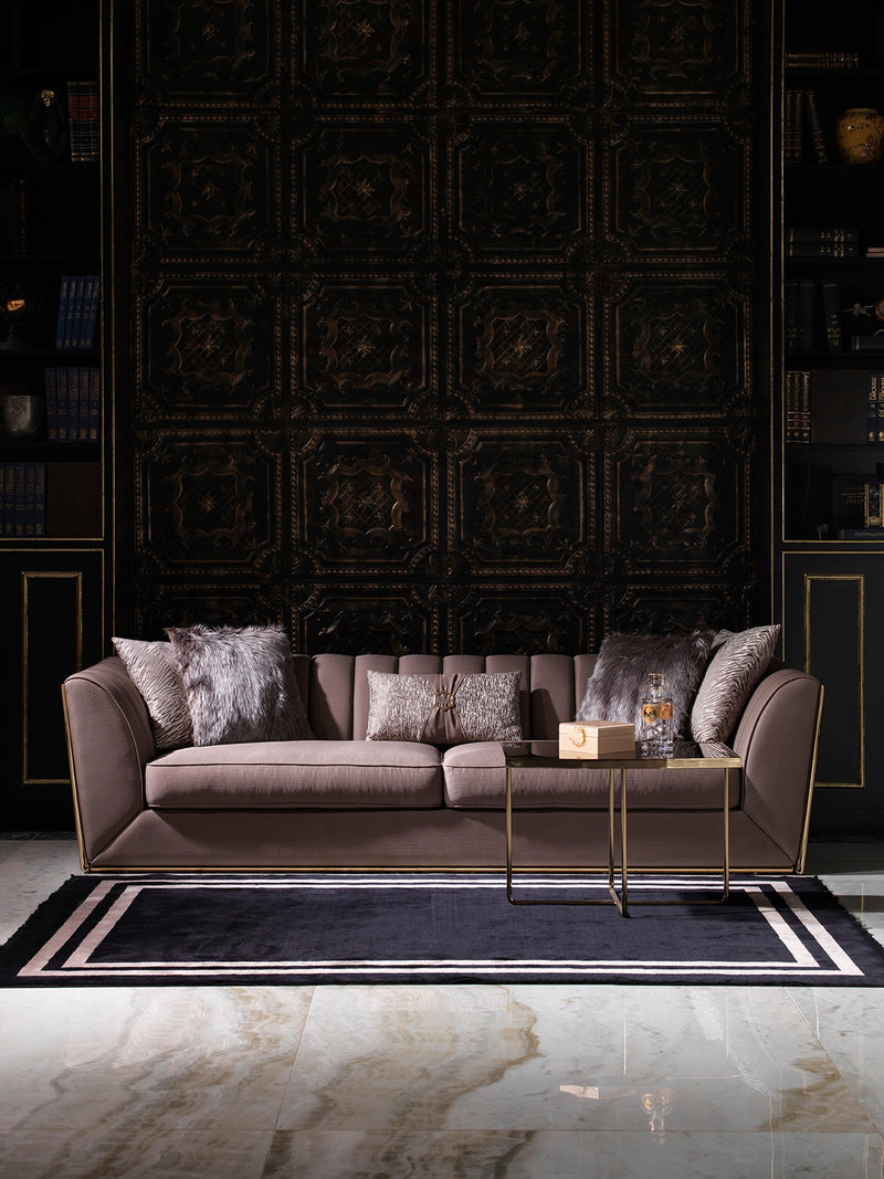 Prag 101" Wide Tuxedo Arm Sofa - Gate FurnitureSofas