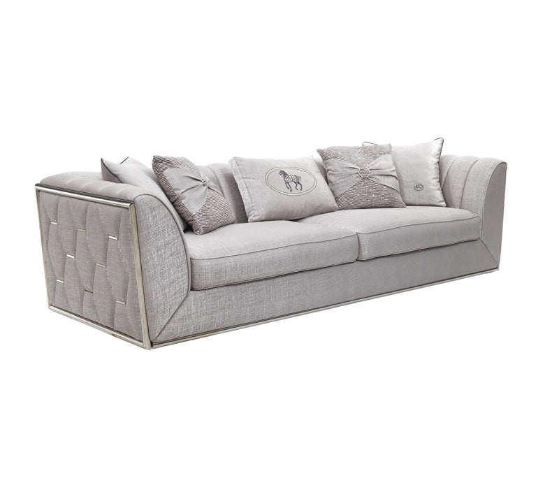 Prag 101" Wide Tuxedo Arm Sofa - Gate FurnitureSofas