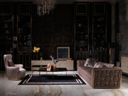 Prag 101" Wide Tuxedo Arm Sofa - Gate FurnitureSofas