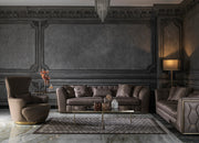 Prag 101" Wide Tuxedo Arm Sofa - Gate FurnitureSofas