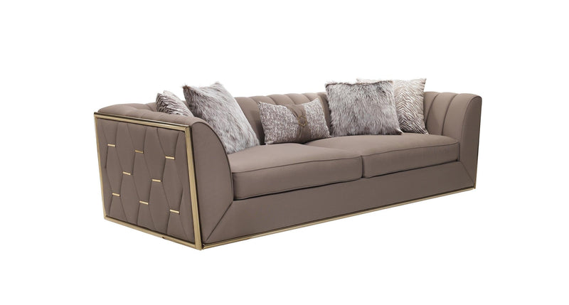 Prag 101" Wide Tuxedo Arm Sofa - Gate FurnitureSofas