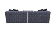 Prag 101" Wide Tuxedo Arm Sofa - Gate FurnitureSofas