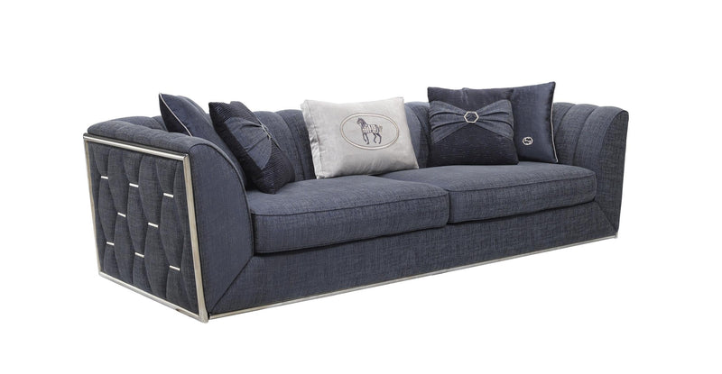 Prag 101" Wide Tuxedo Arm Sofa - Gate FurnitureSofas