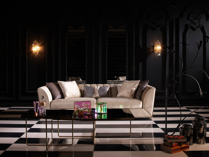 Prag 101" Wide Tuxedo Arm Sofa - Gate FurnitureSofas