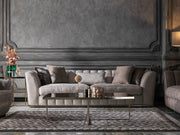 Prag 101" Wide Tuxedo Arm Sofa - Gate FurnitureSofas