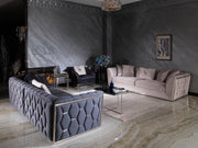 Prag 101" Wide Tuxedo Arm Sofa - Gate FurnitureSofas