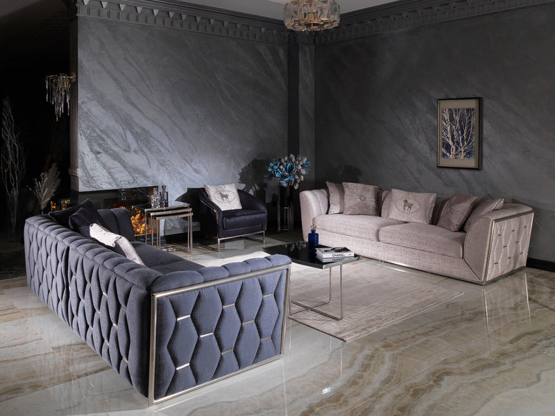 Prag 101" Wide Tuxedo Arm Sofa - Gate FurnitureSofas