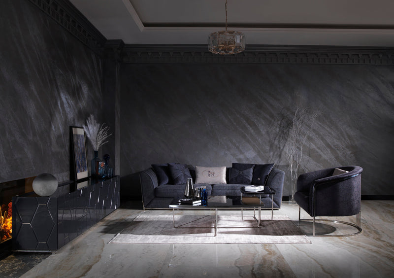 Prag 101" Wide Tuxedo Arm Sofa - Gate FurnitureSofas