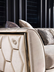 Prag 101" Wide Tuxedo Arm Sofa - Gate FurnitureSofas