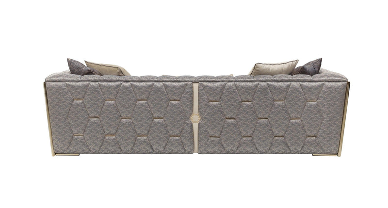 Prag 101" Wide Tuxedo Arm Sofa - Gate FurnitureSofas