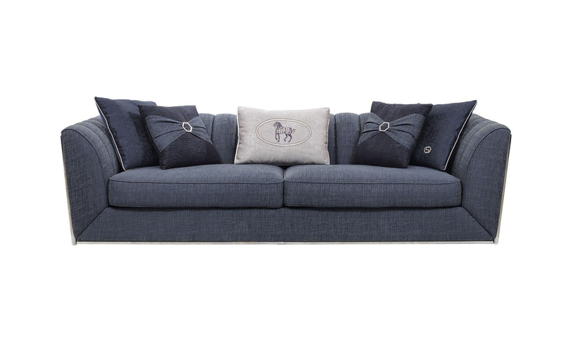 Prag 101" Wide Tuxedo Arm Sofa - Gate FurnitureSofas