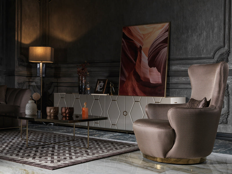 Prag 33" Wide Armchair - Gate FurnitureAccent Chairs