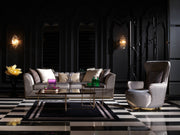 Prag 33" Wide Armchair - Gate FurnitureAccent Chairs
