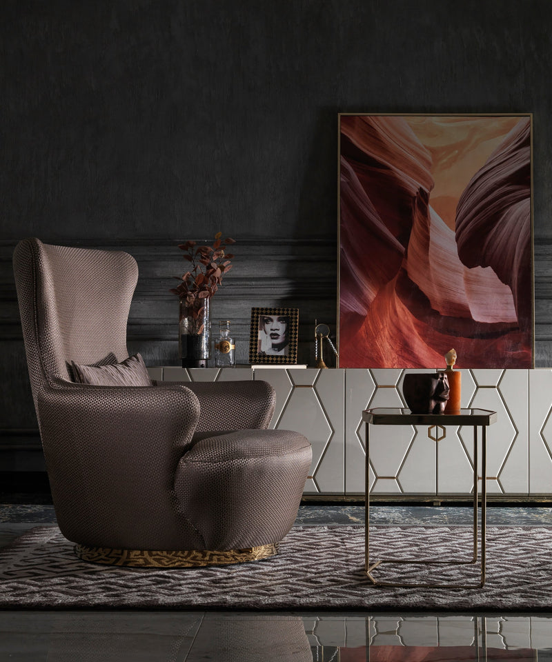 Prag 33" Wide Armchair - Gate FurnitureAccent Chairs