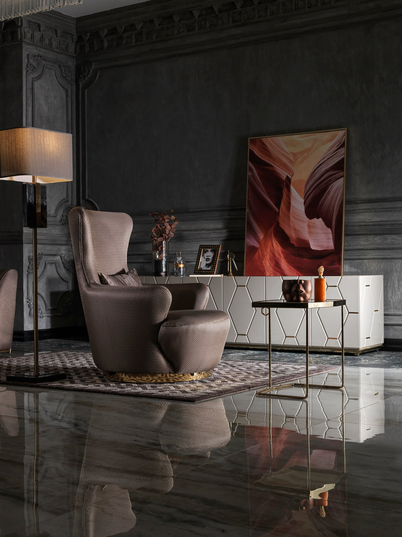 Prag 33" Wide Armchair - Gate FurnitureAccent Chairs