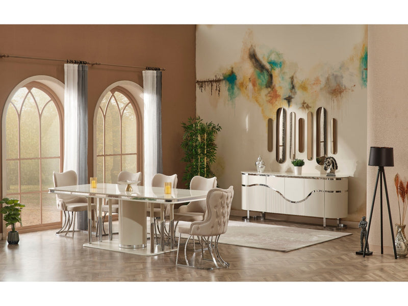 Prag Dining Table - Table 78" - 115-PRA-DT-6