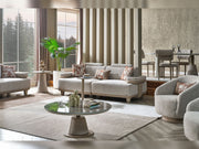 Prag Max 3-pieces (Sofa & Loveseat & Chair) Livingroom in Beige - 200-MAX-PRA-PRAG01-321