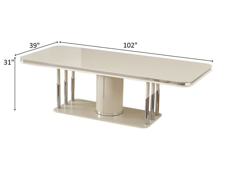Pragka 102" Wide 10 Person Dining Table - Gate FurnitureDining Tables