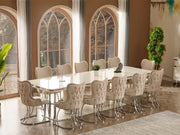 Pragka 130" Wide 12 Person Dining Table - Gate FurnitureDining Tables