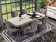 Pragka 6 Person Dining Room Set - Gate FurnitureDining Room Sets