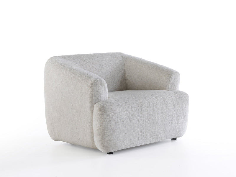 Pralin 4-pieces (2 Sofa & 2 Chair) Livingroom in Cream - 200-ZEN-PRA-CRE-3311
