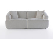 Pralin 4-pieces (2 Sofa & 2 Chair) Livingroom in Cream - 200-ZEN-PRA-CRE-3311