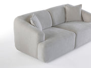 Pralin 4-pieces (2 Sofa & 2 Chair) Livingroom in Cream - 200-ZEN-PRA-CRE-3311