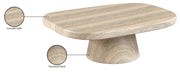 Prato Concrete Indoor/Outdoor Coffee Table in Travertine - 99070Travertine-CT