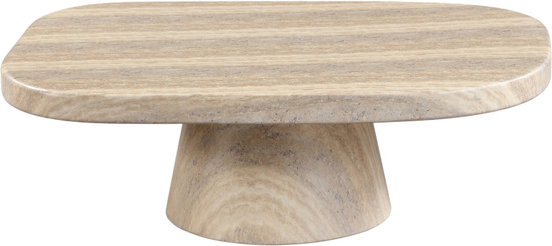 Prato Concrete Indoor/Outdoor Coffee Table in Travertine - 99070Travertine-CT