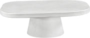 Prato Concrete Indoor/Outdoor Coffee Table in White - 99070White-CT
