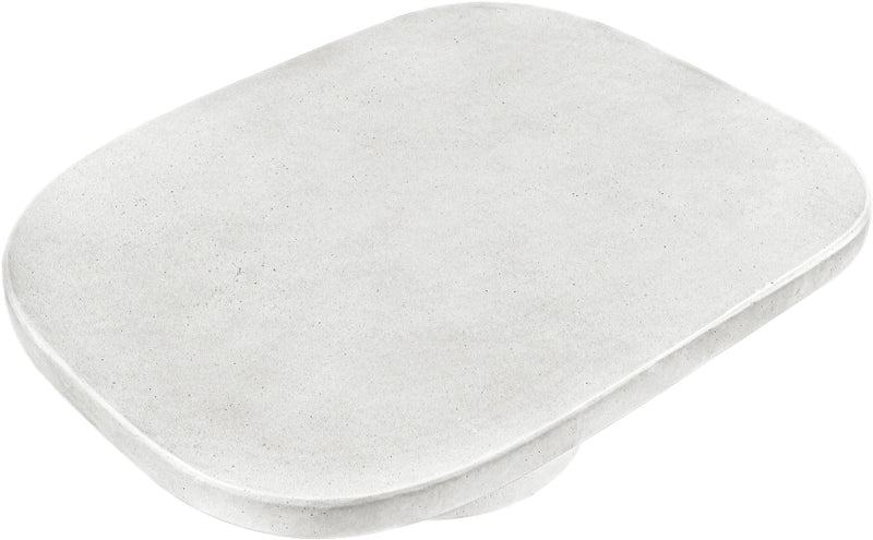 Prato Concrete Indoor/Outdoor Coffee Table in White - 99070White-CT