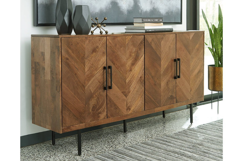 Prattville Brown Accent Cabinet - Gate FurnitureCabinet