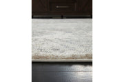 Precia Gray/Cream 5'3" x 7'3" Rug - Gate FurnitureRugs