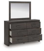 Prendonea Charcoal Dresser and Mirror - B3789B1