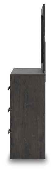 Prendonea Charcoal Dresser and Mirror - B3789B1