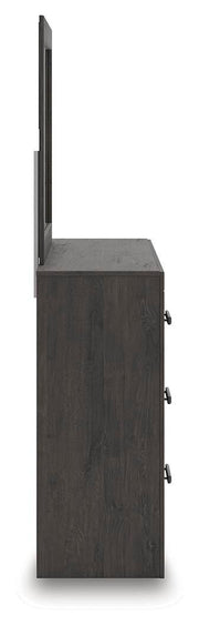 Prendonea Charcoal Dresser and Mirror - B3789B1