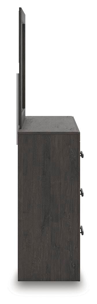 Prendonea Charcoal Dresser and Mirror - B3789B1