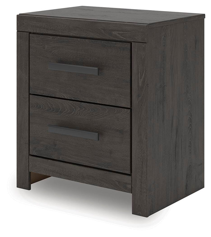 Prendonea King Panel Bed and 2 Nightstands - B3789B14