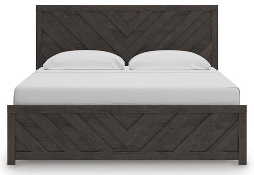 Prendonea King Panel Bed and 2 Nightstands - B3789B14