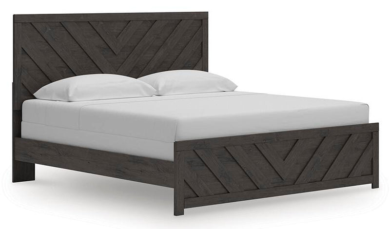 Prendonea King Panel Bed and 2 Nightstands - B3789B14