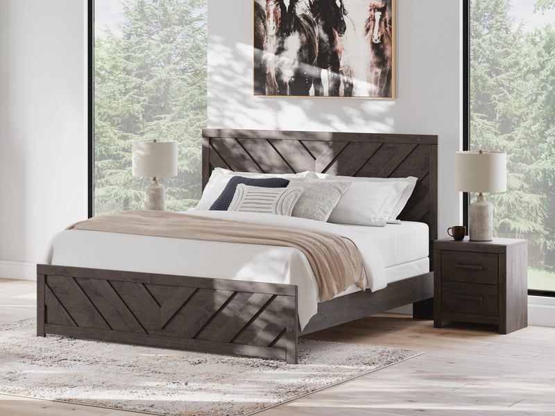 Prendonea King Panel Bed, Dresser and 2 Nightstands - B3789B13
