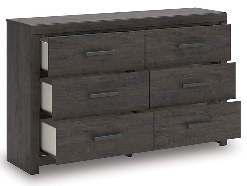 Prendonea King Panel Bed, Dresser and 2 Nightstands - B3789B13